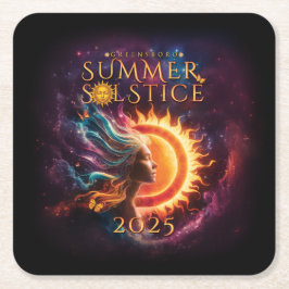 2025 Greensboro Summer Solstice Festival Keepake Rechteckiger Pappuntersetzer