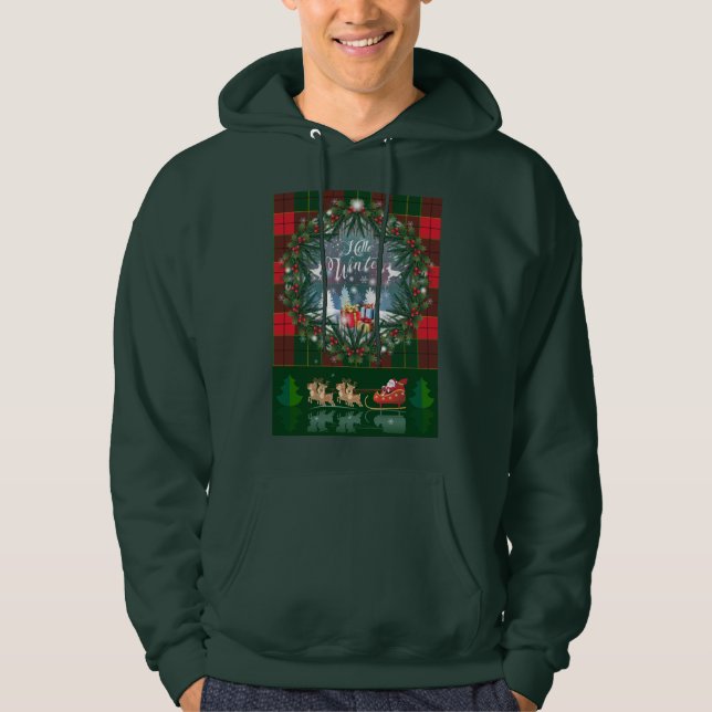 2025 Hallo Winter Holiday Schottland Muster Hoodie (Vorderseite)