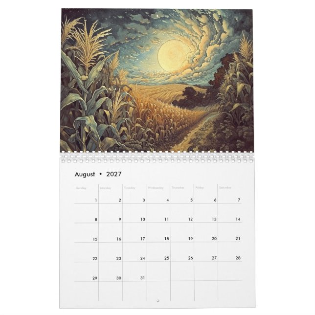 2025 Heidnische Art Kalender (Aug 2027)