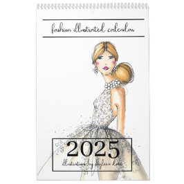 2025 Illustrierter Chic Fashion-Kalender Kalender