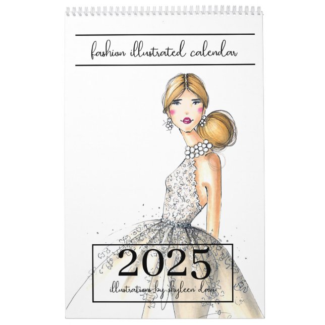 2025 Illustrierter Chic Fashion-Kalender Kalender (Titelbild)