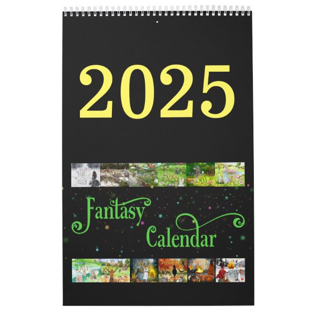 2025 Illustrierter Kalender der keltischen Fantasi (Titelbild)