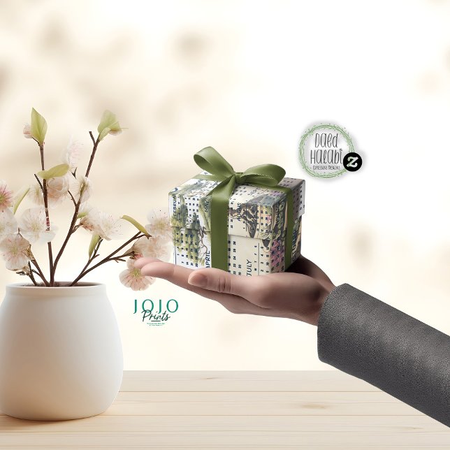 2025 in Schüssel gegossener Bonsai-Baum Seidenpapier (2025 Bonsai Tree Potted In Bowl Tissue Paper)