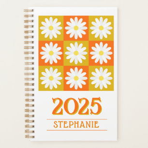 2025 Individuelle Name Retro Daisy Checkerboard Fl Planer