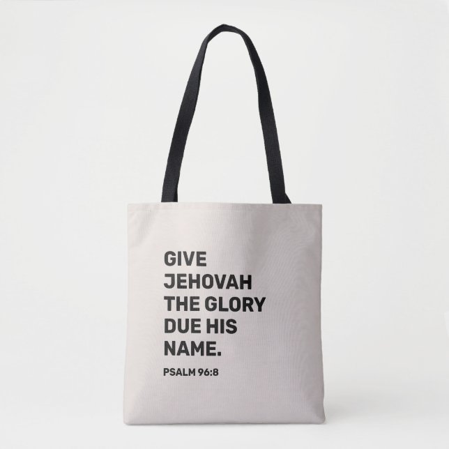 2025 Jahr Text Psalm 96:8 | JW Tote Bag (Vorderseite)