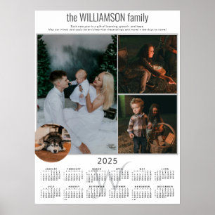 2025 Kalender 4 Fotokollektion Familie wahren Poster