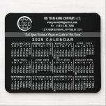 2025 Kalender Benutzerdefinierter Firmenname Einfa Mousepad<br><div class="desc">Diese beruflich aussehenden 2025 Kalendermousepads sind perfekt für Ihr Firmenbüro Branding. Sie haben große, leicht zu lesende, fette Zahlen in weiß auf schwarz. Darüber hinaus markieren Sie Ihr Unternehmen mit Ihrem Firmenlogo, Firmennamen, Website, Telefon, Adresse und einem Slogan. Mit diesen einfachen, praktischen Kalendermousepads können Sie das Datum und alle Unternehmensinformationen...</div>