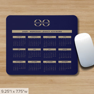 2025 Kalender-Firmenlogo Mousepad