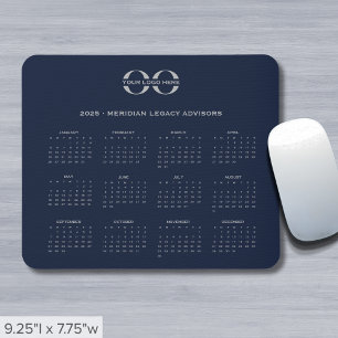 2025 Kalender-Firmenlogo Mousepad