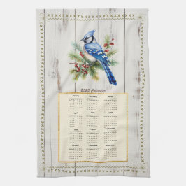 2025 Kalender Handtuch Bluejay