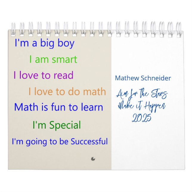 2025 Kalender Ich bin ein großer Junge erfolgreich (Titelbild)