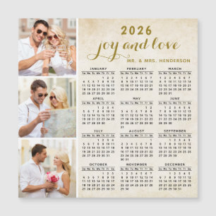 2025 Kalender Magnet für Kühlschrank Custom Foto B