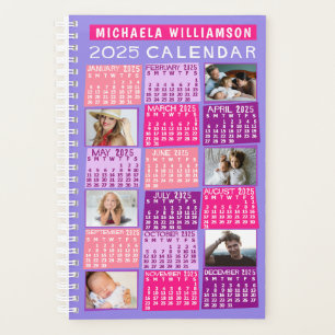 2025 Kalender Niedlich Mod 12 Fotocollage Name Kle Planer
