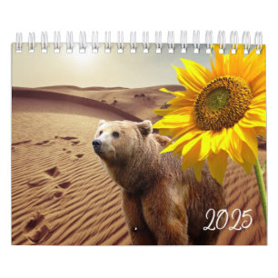 2025 Kalender Sonnenblumen Bärenart
