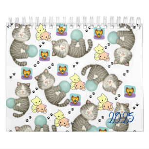 2025 Kalenderkatze Kitten Whimsical Kalender