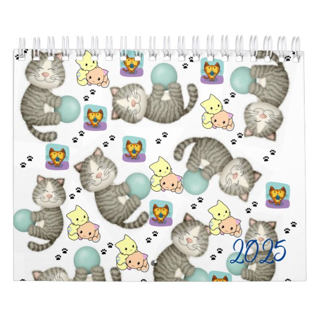 2025 Kalenderkatze Kitten Whimsical Kalender (Titelbild)