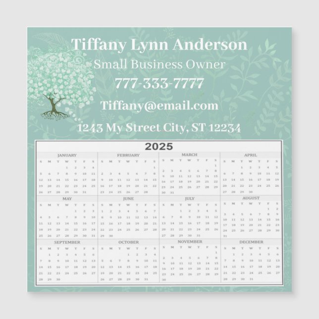 2025 Kalenders Magnetkarte (Vorderseite)