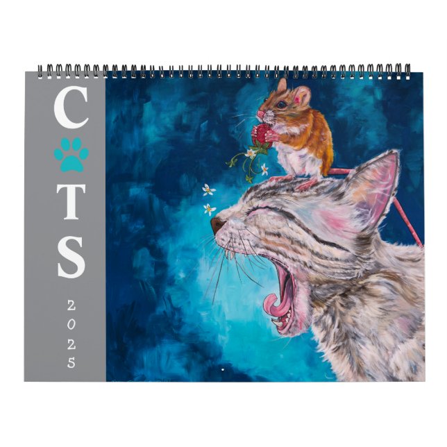 2025 Katzenkünstler-Serienkalender zweite Version Kalender (Titelbild)