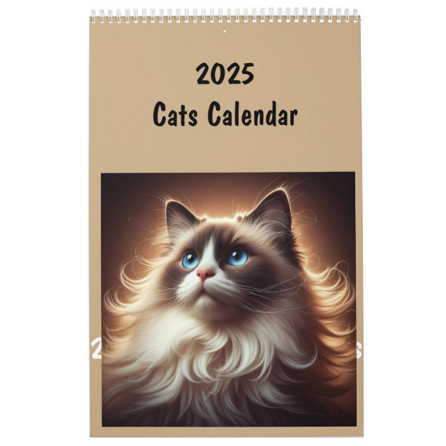 2025 Katzenrassen Kalender (Titelbild)