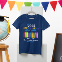 2025 Kindergarten Personalisiert Blue Kids Graduat