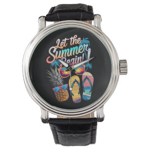 2025 Lass den Sommer beginnen 2025 Sommerferien Armbanduhr