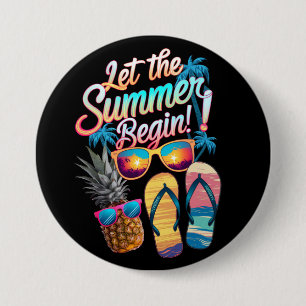 2025 Lass den Sommer beginnen 2025 Sommerferien Button