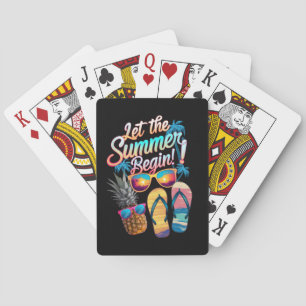 2025 Lass den Sommer beginnen 2025 Sommerferien Spielkarten