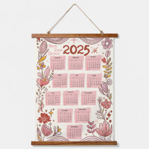 2025 Liebe, Hoffnung, Frieden Wandteppich Mit Holzrahmen