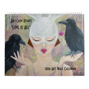 2025 Liebe ist All Whimsical Art Kalender