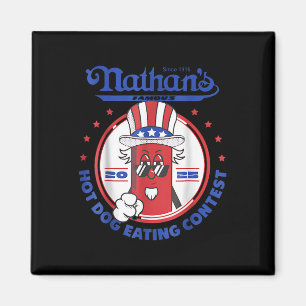 2025 Lustiger Nathans Berühmter 2025 Hot-Dog-Ess-W Magnet