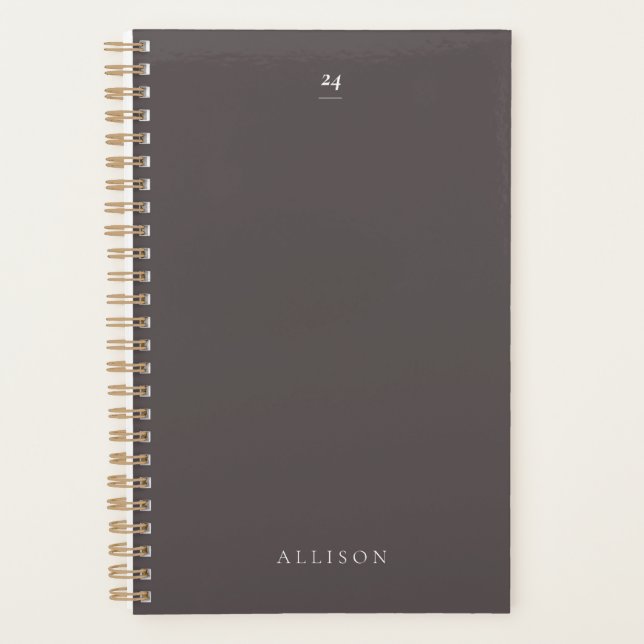 2025 Minimalistisch anpassbar Planer (Vorderseite)