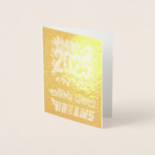 2025 mit neuen Träumen Folienkarte