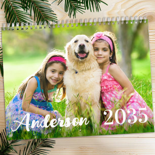 2025 Moderne, einfache Personalisierte Fotos Kalender