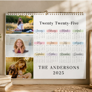 2025 Moderne Familien-Foto-Collage 4 individuell  Mousepad