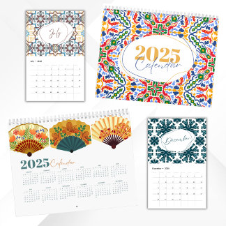 2025 Moderne, lebendige Keramik Tile Designs Kalender