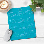 2025 Moderner Minimalistischer Aquamariner blauer  Mousepad<br><div class="desc">🌟 Dies ist für 2025 🌟 2025 Modern Simple Aqua Aquamarin Türkise Blue und White Calendar Mouse Pad mit einem einfachen,  minimalistischen Kalender Jahr für Augenblick. Die Farben sind alle anpassbar. Bitte kontaktieren Sie uns unter cedarandstring@gmail.com ,  wenn Sie Hilfe beim Design oder den passenden Produkten benötigen.</div>