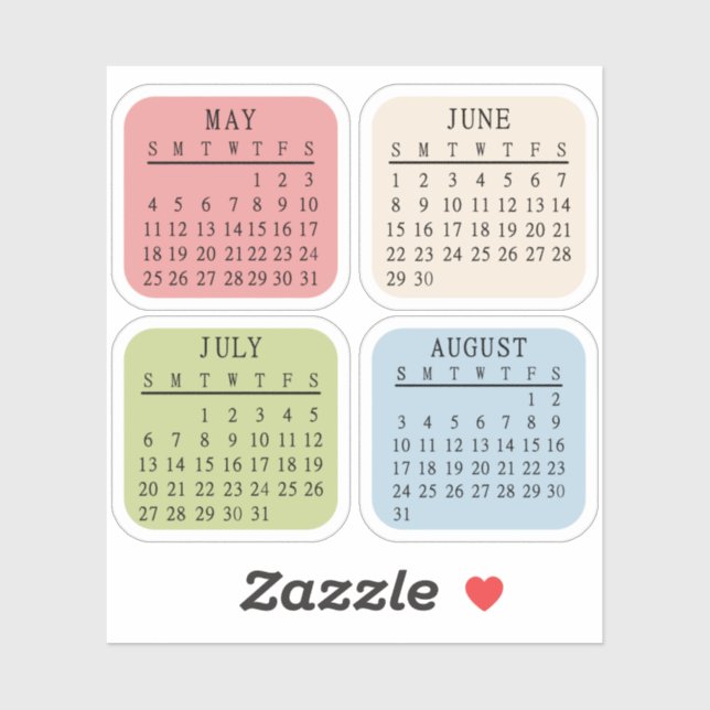 2025 Monatlicher Bujo Planner Bullet Journal Kalen Aufkleber (Blatt)