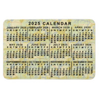 2025 Monatlicher Kalender Antique Karte Großes Dru
