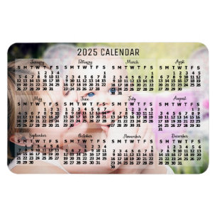 2025 Monatlicher Kalender Schwarz Hinzufügen benut Magnet