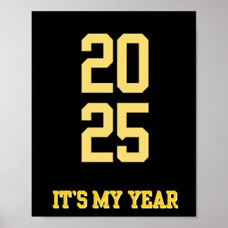 2025 MY YEAR Motivation Zitat Poster