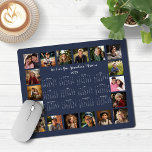 2025 Navy Blue Multiple Foto Collage Calendar Mousepad<br><div class="desc">🌟 2025 Navy Blue Multiple Foto Collage Calendar Mouse Pad mit einem einfachen, minimalistischen Kalender für das Jahr auf einen Blick und 18 Ihrer Lieblings-Fotos. Alle Farben sind individuell einstellbar. Macht ein großartiges Geschenk für Großeltern, Eltern, Tanten, Onkel, Pateltern und mehr! Bitte kontaktieren Sie uns unter cedarandstring@gmail.com , wenn Sie...</div>