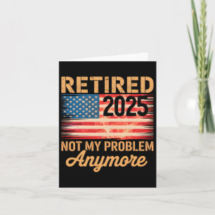 2025 nicht mehr mein Problem mehr US-Flagge für Re Karte