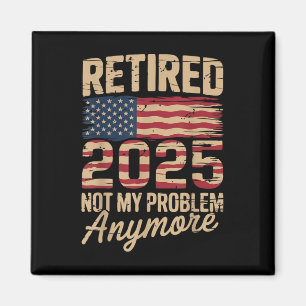 2025 nicht mehr mein Problem mit der US-Flagge R Magnet
