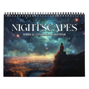 2025 Nightscapes 4 Surreal Space Landscape Art Kalender