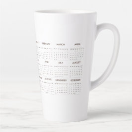 2025 Personalisierte Foto Kalender-Tasse Milchtasse