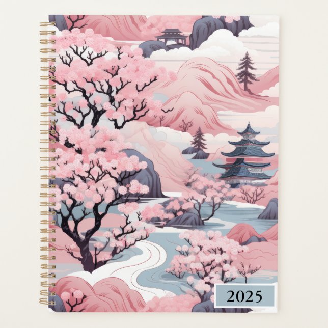 2025 Pink und Gray, japanischer Landschaftsplaner Planer (Vorderseite)