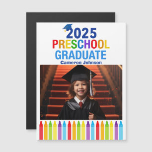 2025 Preschool Abschluss Foto Custom Magnet Card