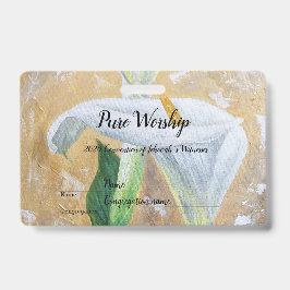 2025 Pure Worship acrylics customize text Ausweis