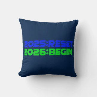 2025:RESET/2026:BEGIN Pillow Kissen
