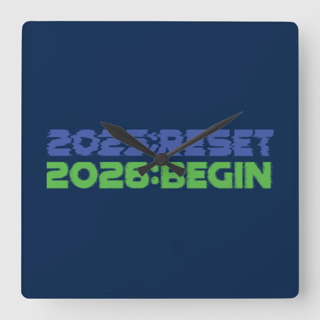 2025:RESET/2026:BEGIN Uhr (Vorderseite)